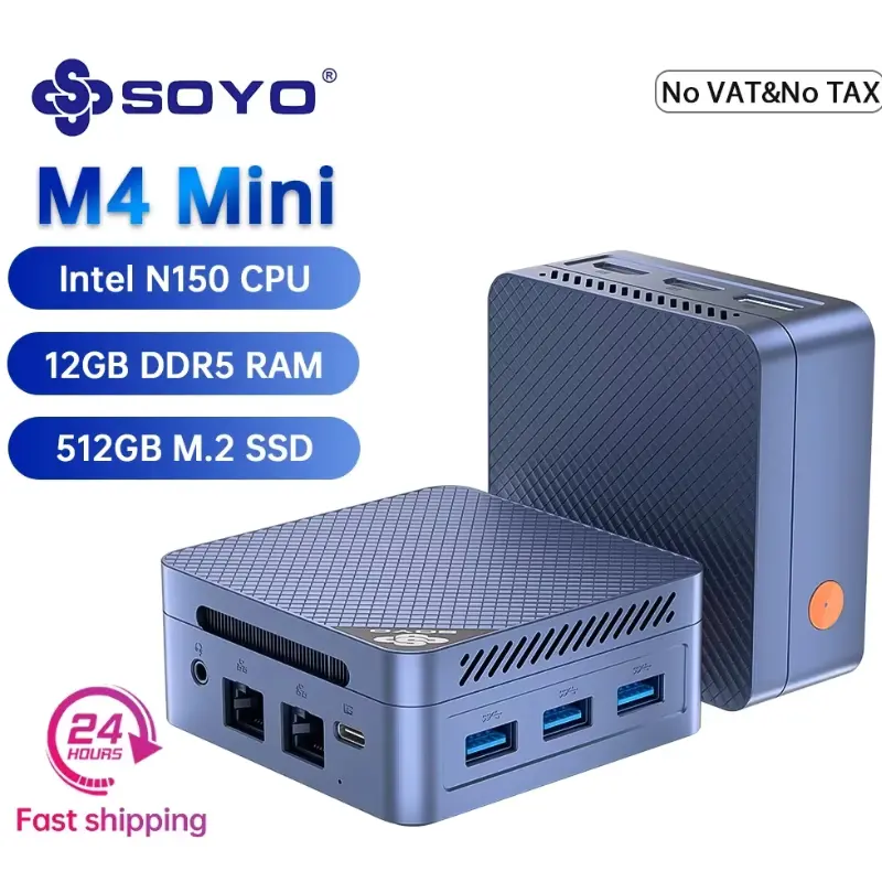 SOYO M4 Mini (Intel N150 / 12GB + 512GB SSD / W11 Pro)