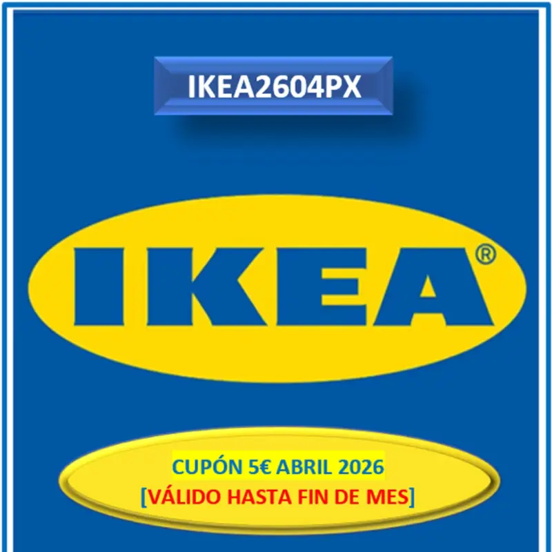 Cupón IKEA 5€ GRATIS en pedidos superiores a 60€