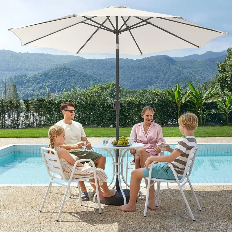 Sombrilla de Jardín 300 cm, UPF 50+ con inclinación [OFERTÅ]