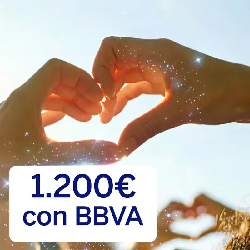 Hasta 1200€ GRATIS con la Cuenta Online Sin Comisiones de BBVA