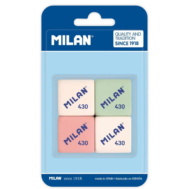 Pack 4 gomas de borrar Milan 430 [OFERTA]