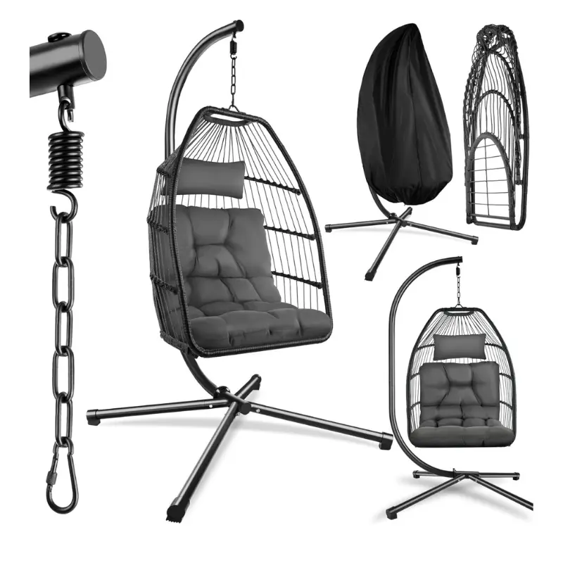 Silla colgante con cojín extra Tectake [OFERTA]