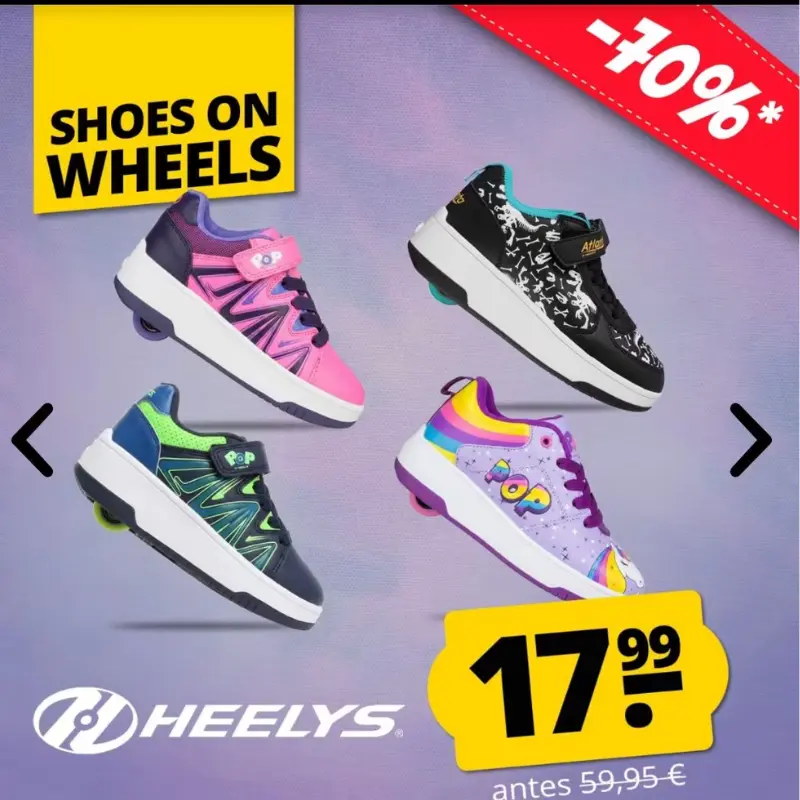 Zapatillas para niños con ruedas (varios modelos)