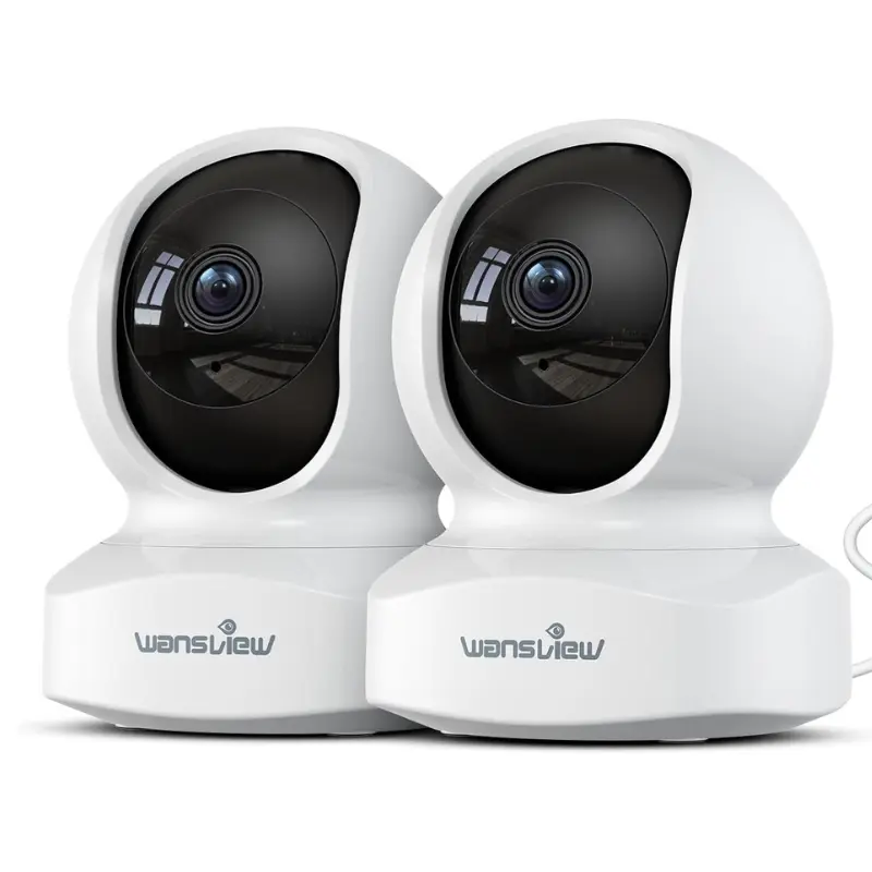 Pack x2 Cámaras Vigilancia WiFi 2K con detección de movimiento